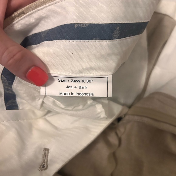 Jos. A. Bank Tan Linen Suit Jacket and Pants - Picture 9 of 12